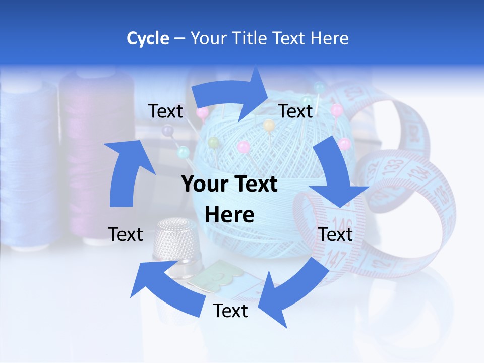 Thread Thimble Pin PowerPoint Template
