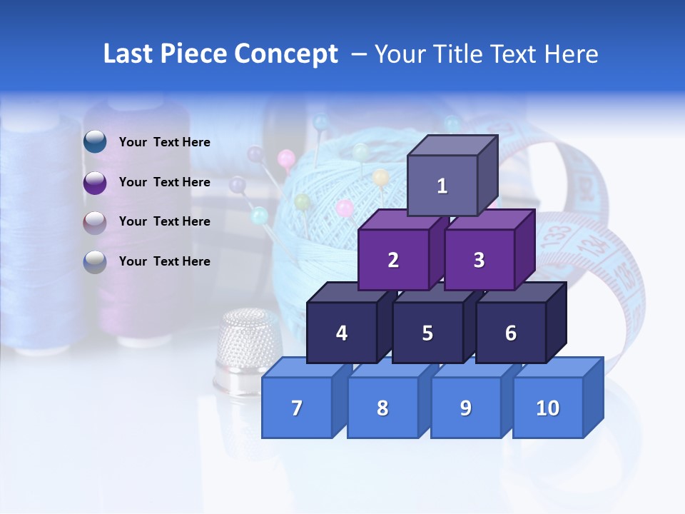 Thread Thimble Pin PowerPoint Template