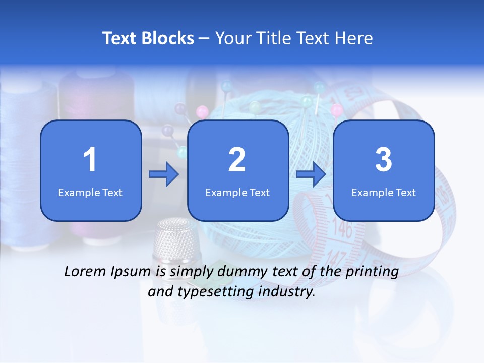 Thread Thimble Pin PowerPoint Template