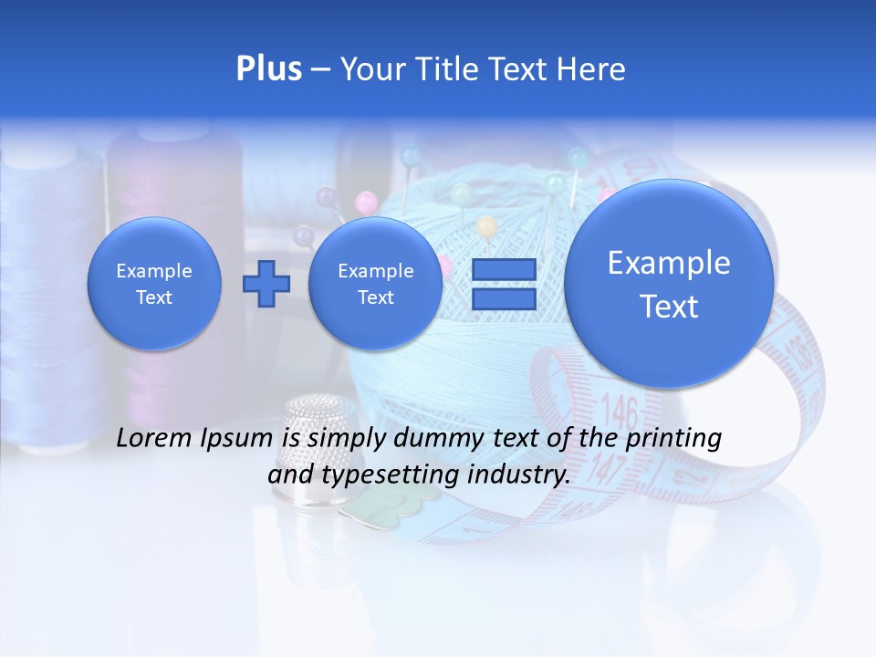 Thread Thimble Pin PowerPoint Template