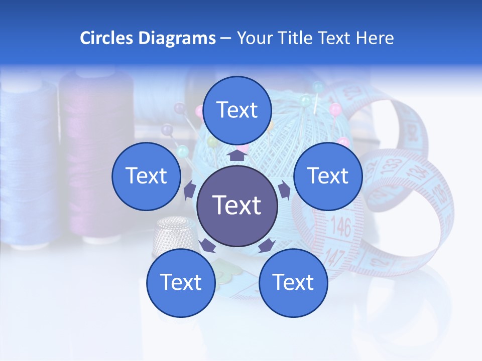 Thread Thimble Pin PowerPoint Template