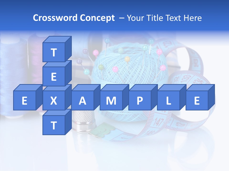 Thread Thimble Pin PowerPoint Template