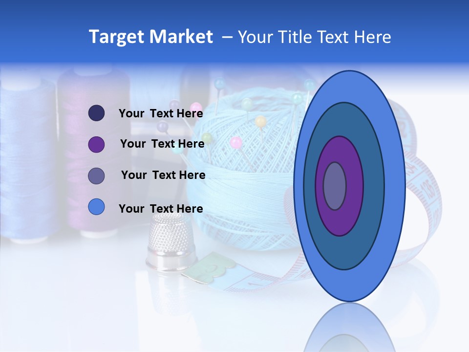 Thread Thimble Pin PowerPoint Template