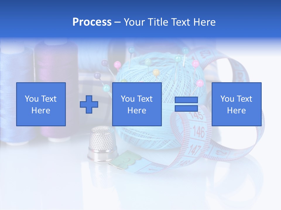 Thread Thimble Pin PowerPoint Template