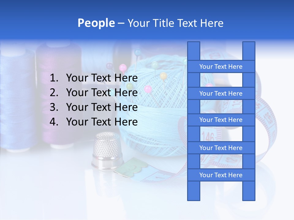 Thread Thimble Pin PowerPoint Template
