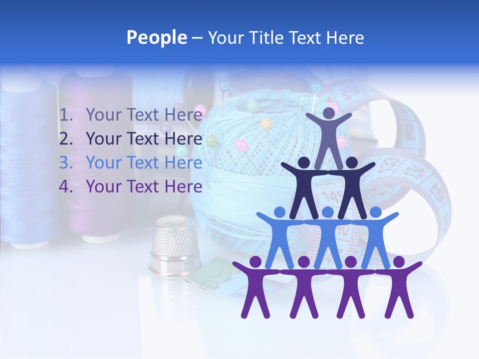 Thread Thimble Pin PowerPoint Template