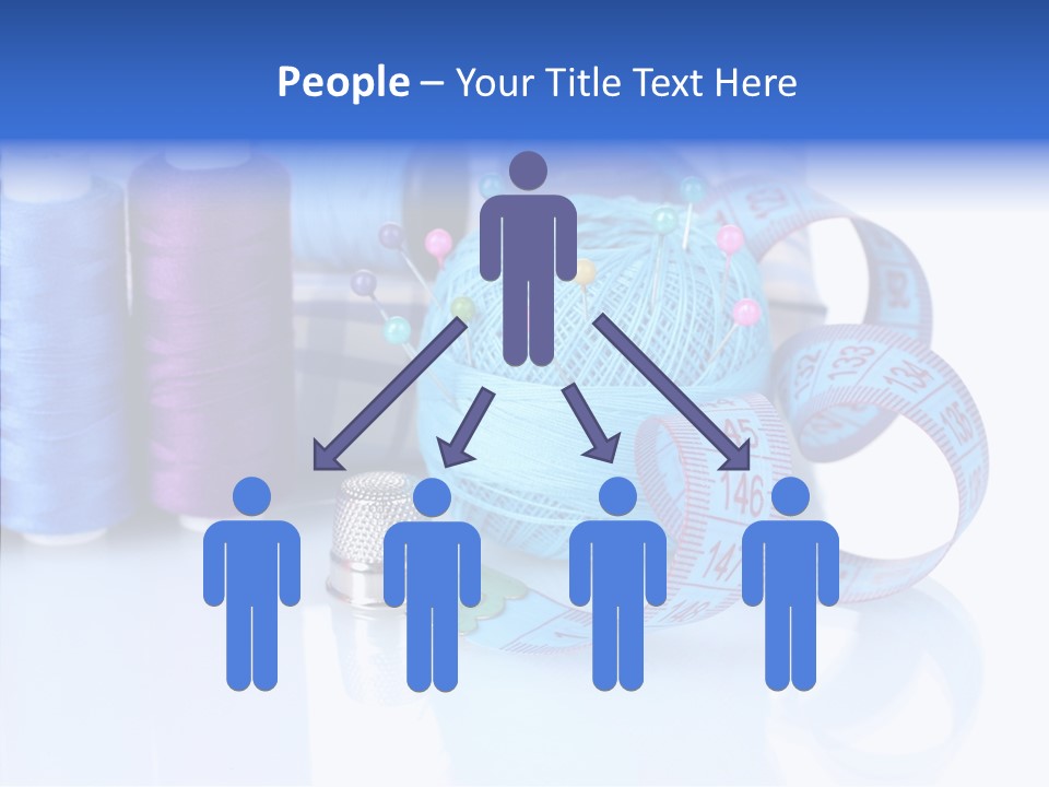 Thread Thimble Pin PowerPoint Template