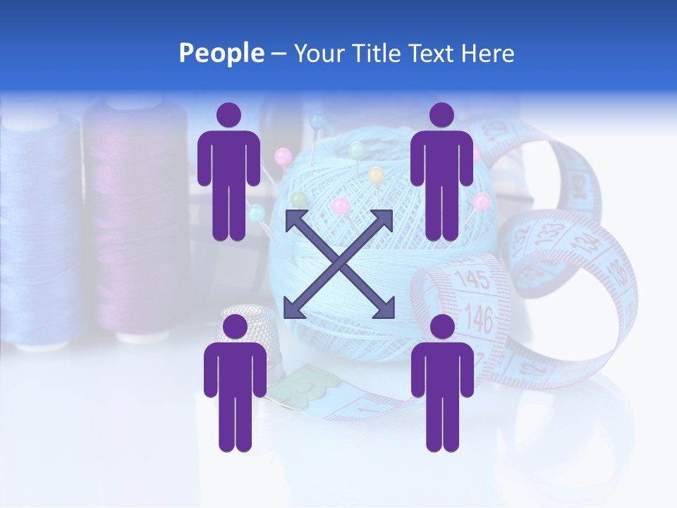 Thread Thimble Pin PowerPoint Template