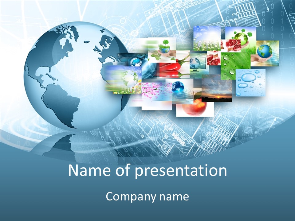 Technology World Information PowerPoint Template