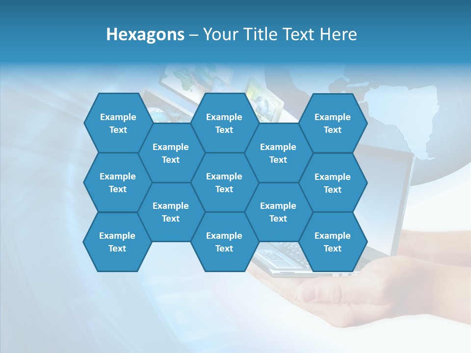 Notebook In Hand Media Broadcasting PowerPoint Template