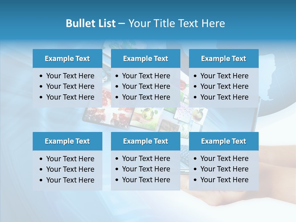 Notebook In Hand Media Broadcasting PowerPoint Template