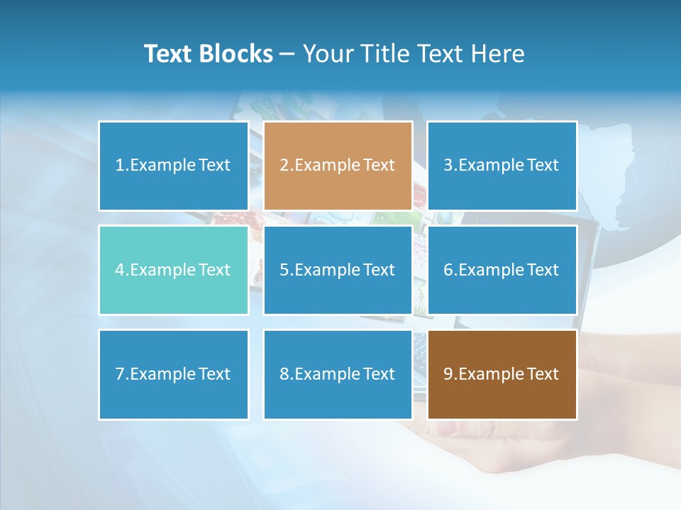 Notebook In Hand Media Broadcasting PowerPoint Template