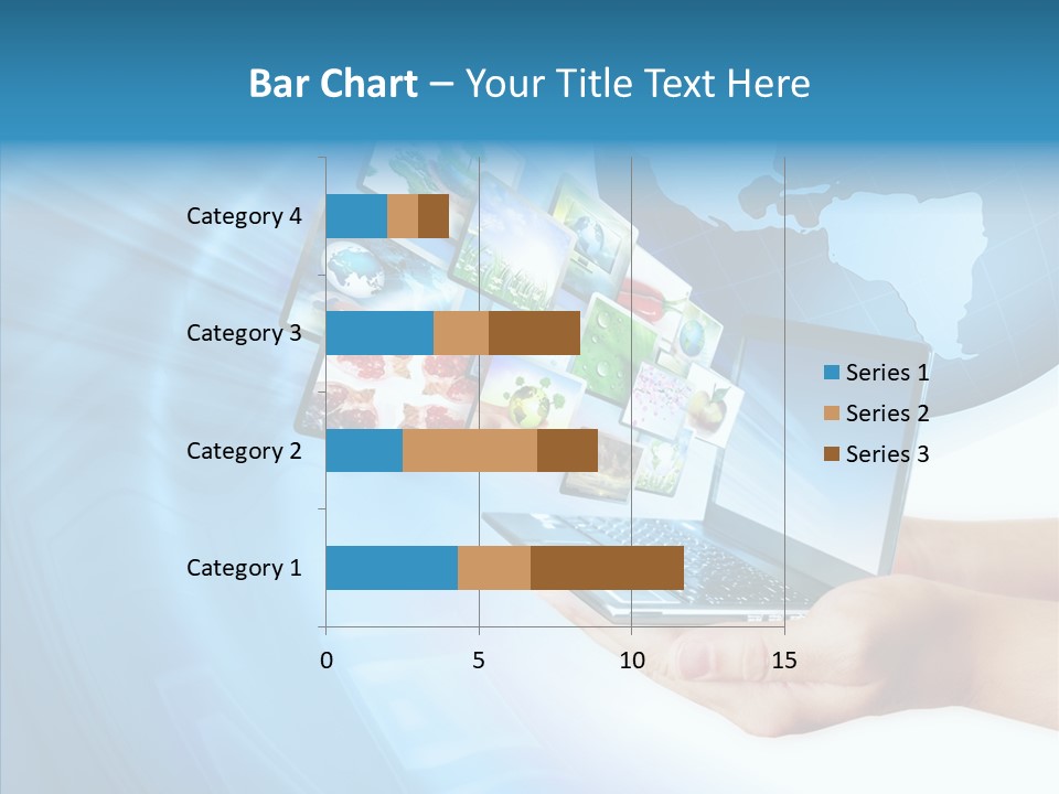 Notebook In Hand Media Broadcasting PowerPoint Template