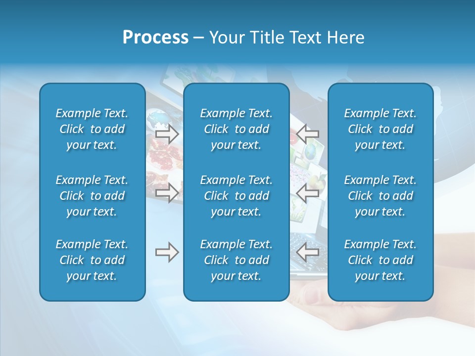 Notebook In Hand Media Broadcasting PowerPoint Template