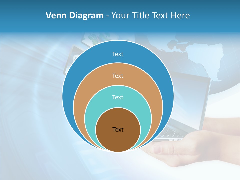 Notebook In Hand Media Broadcasting PowerPoint Template
