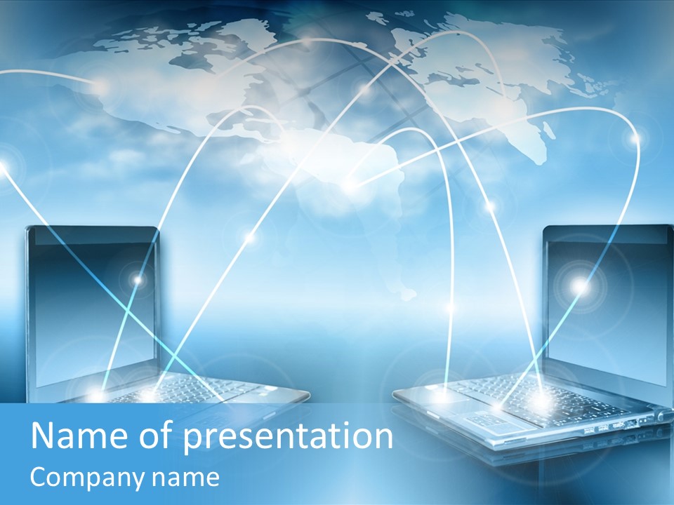 Digital Background Network PowerPoint Template