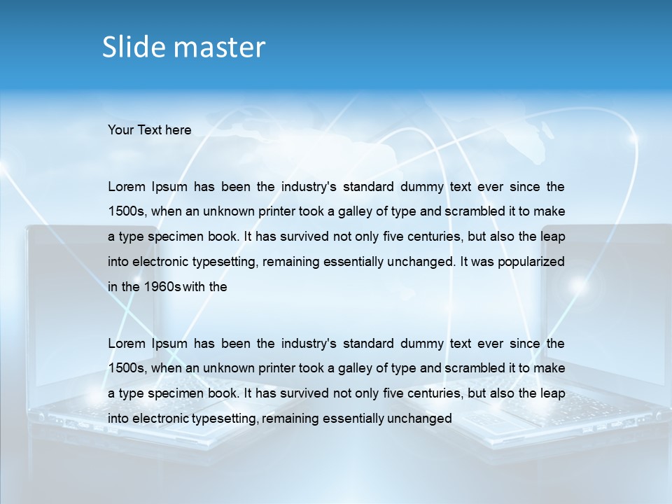 Digital Background Network PowerPoint Template