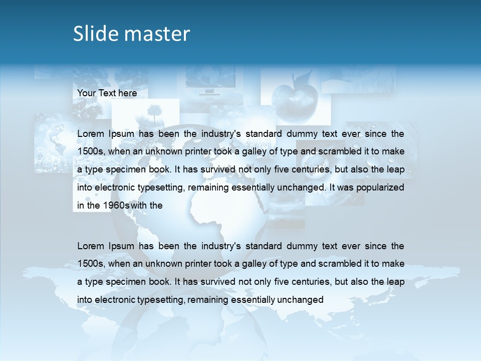 Work Info Globe PowerPoint Template