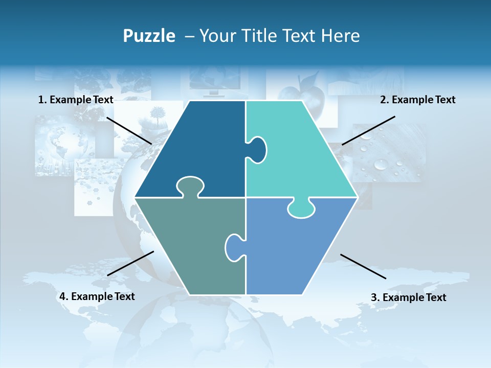 Work Info Globe PowerPoint Template