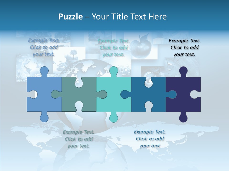 Work Info Globe PowerPoint Template