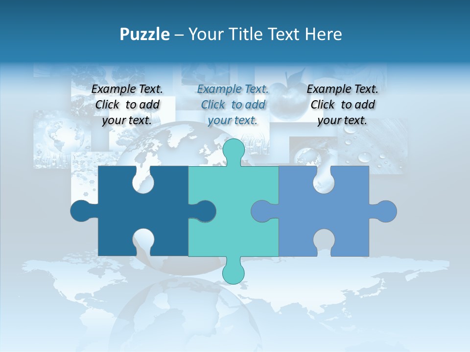 Work Info Globe PowerPoint Template