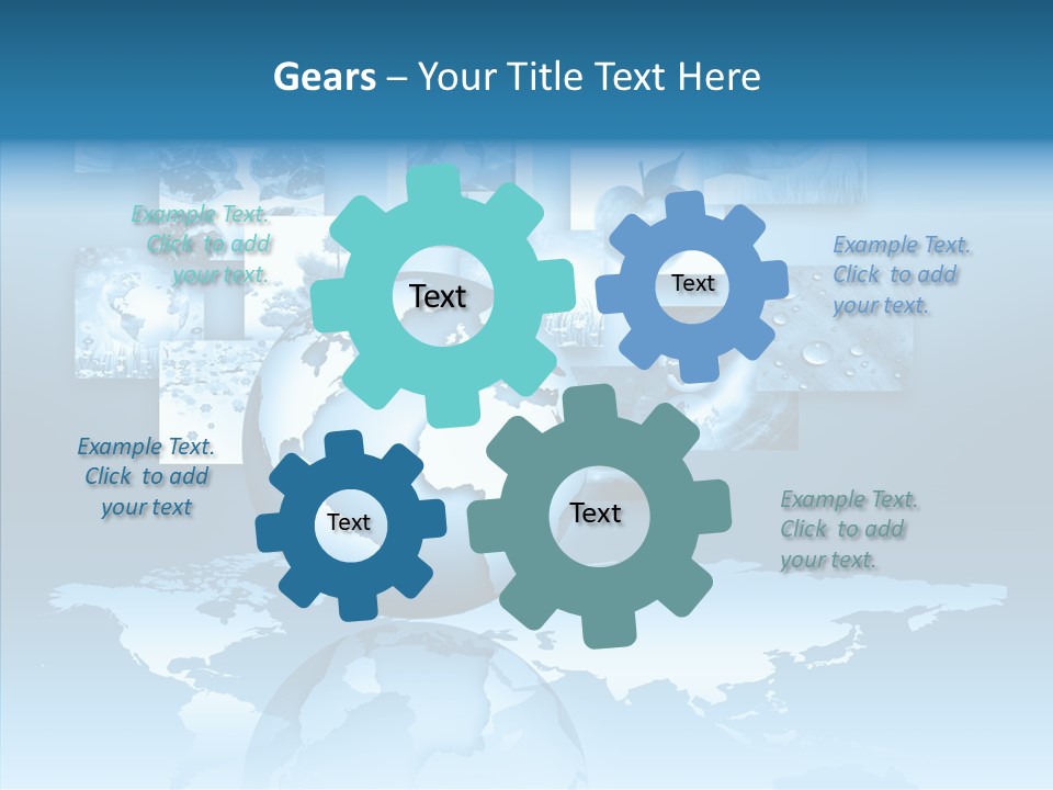 Work Info Globe PowerPoint Template