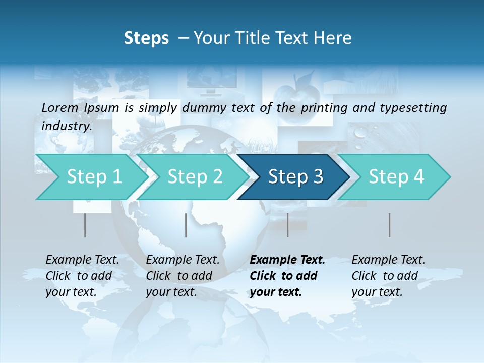 Work Info Globe PowerPoint Template