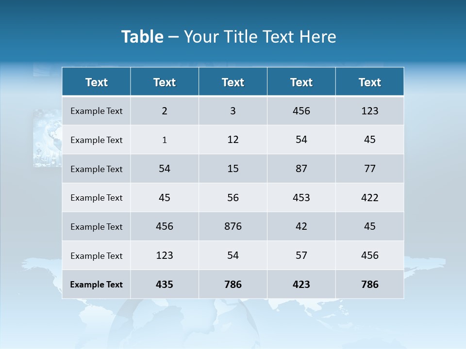 Work Info Globe PowerPoint Template