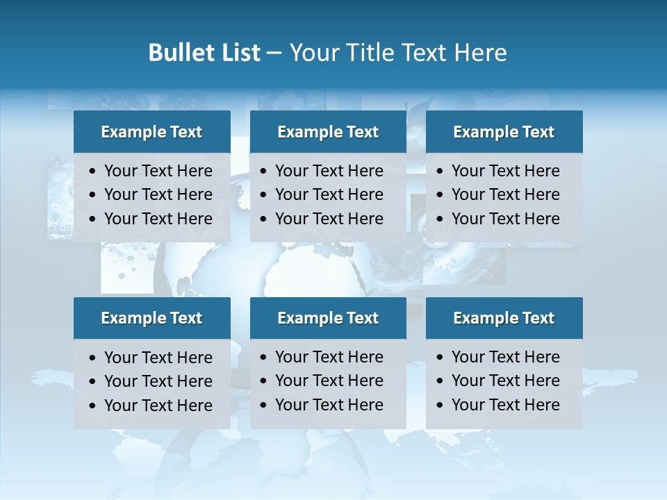 Work Info Globe PowerPoint Template