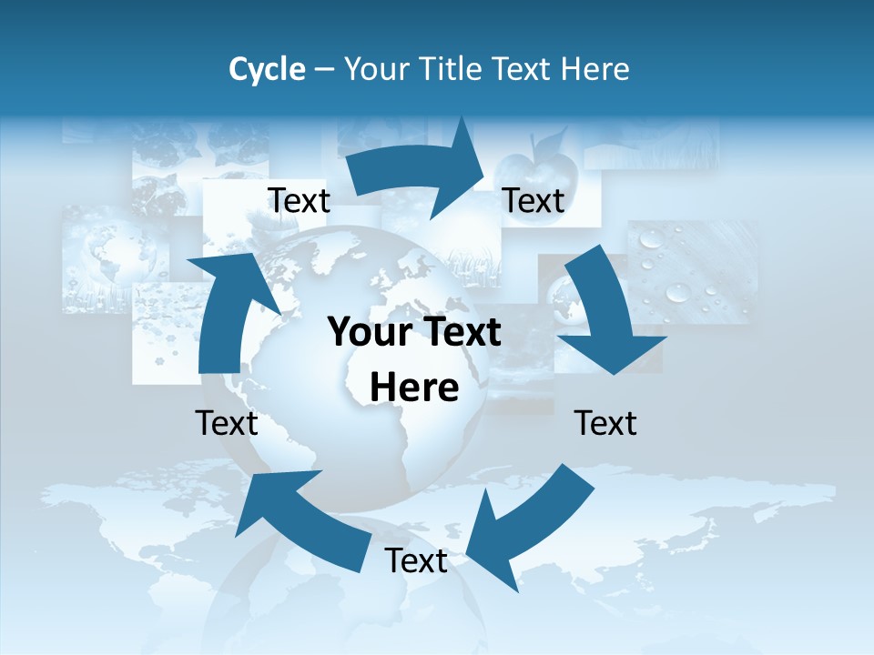 Work Info Globe PowerPoint Template