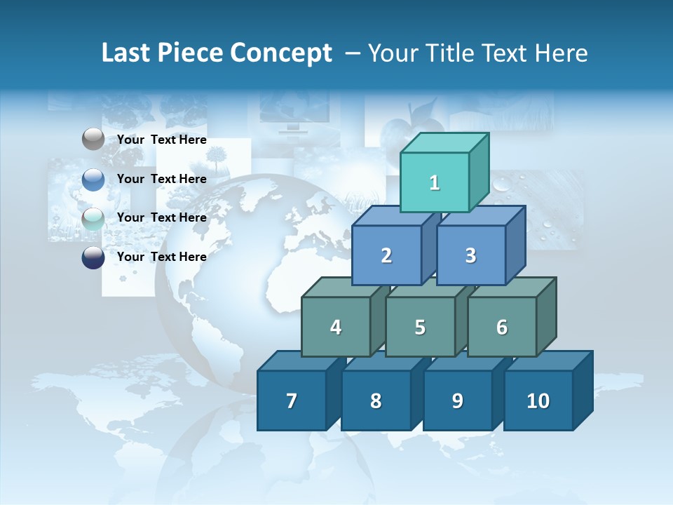 Work Info Globe PowerPoint Template
