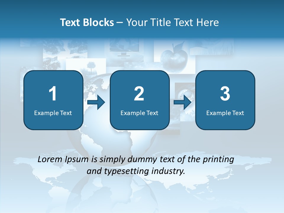 Work Info Globe PowerPoint Template