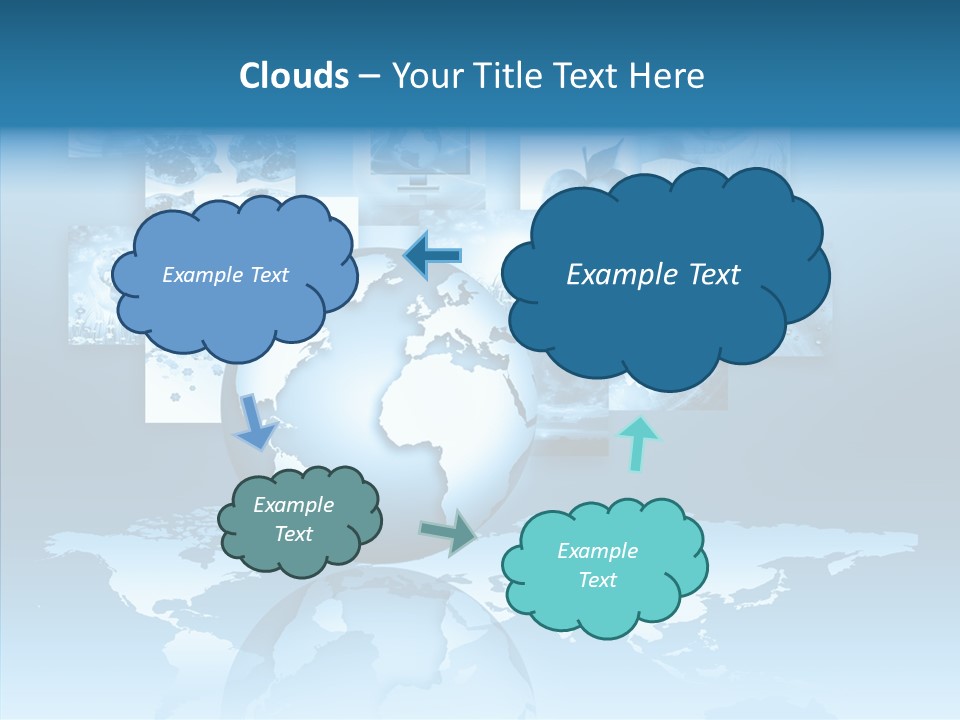 Work Info Globe PowerPoint Template