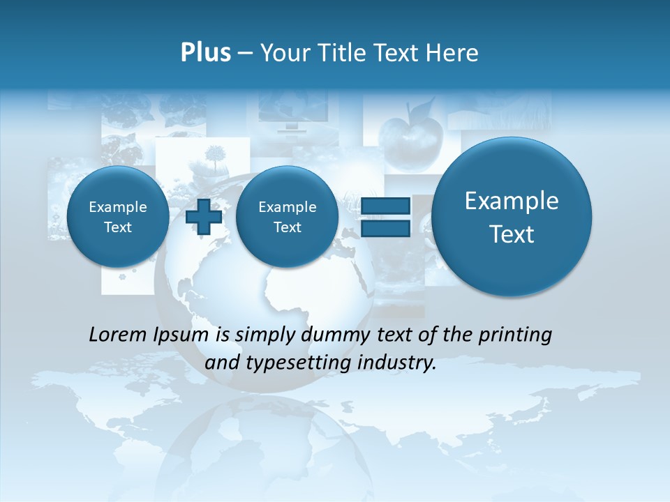 Work Info Globe PowerPoint Template
