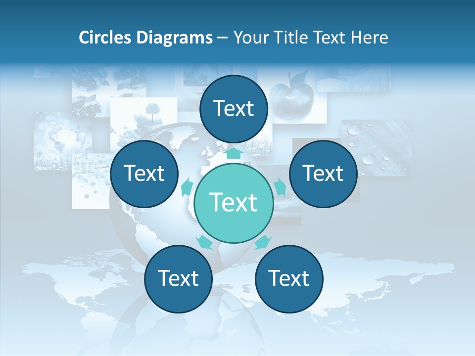 Work Info Globe PowerPoint Template