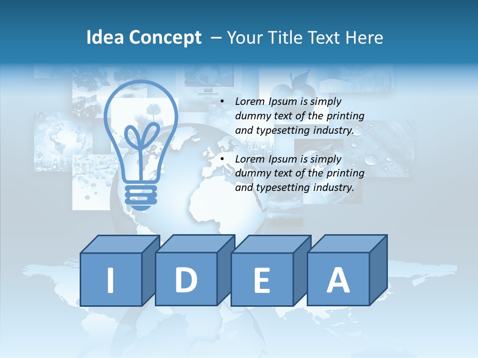 Work Info Globe PowerPoint Template