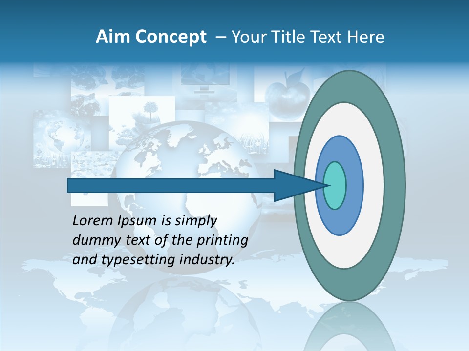 Work Info Globe PowerPoint Template