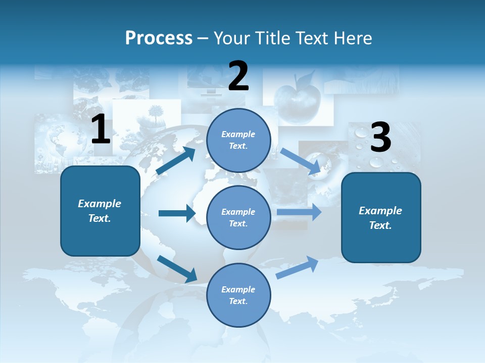 Work Info Globe PowerPoint Template