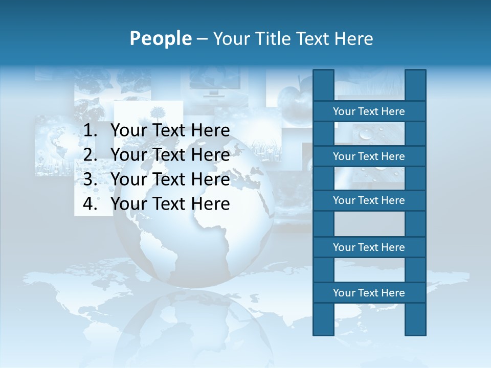 Work Info Globe PowerPoint Template