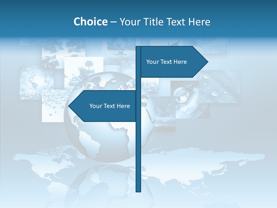 Work Info Globe PowerPoint Template