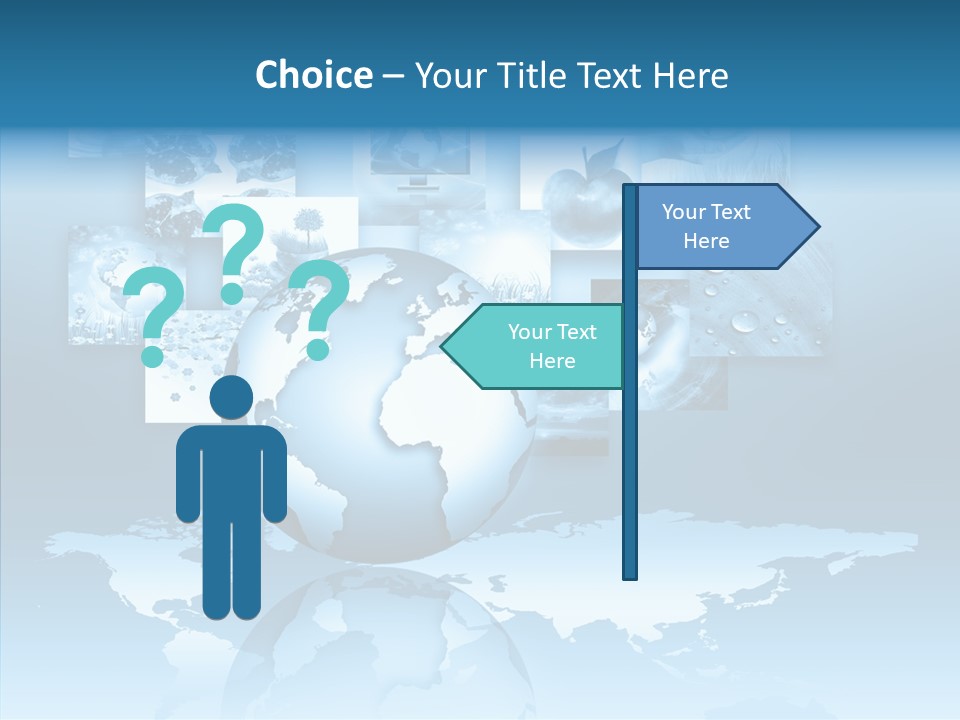 Work Info Globe PowerPoint Template