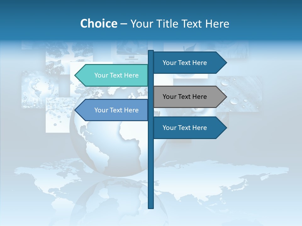 Work Info Globe PowerPoint Template