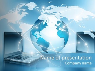 Digit Global Space PowerPoint Template