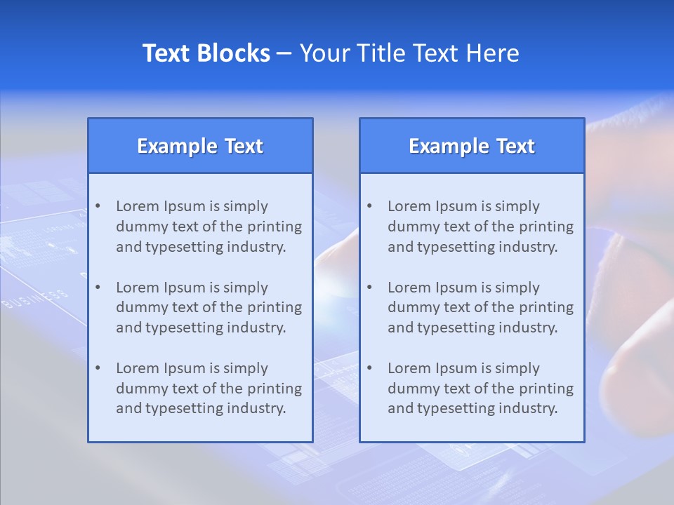 Touch Click Mobile PowerPoint Template