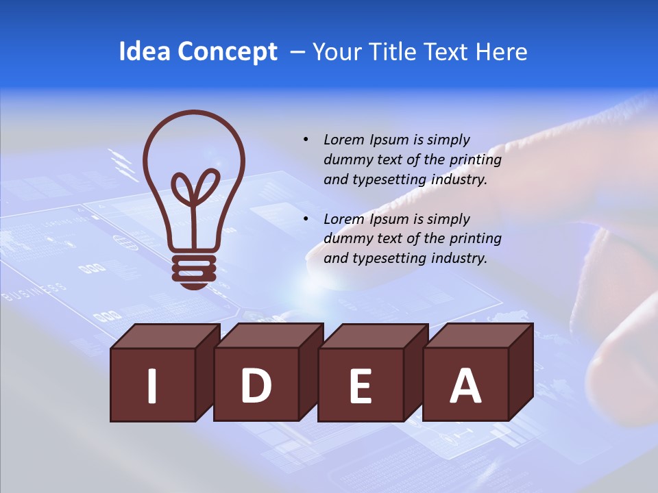 Touch Click Mobile PowerPoint Template