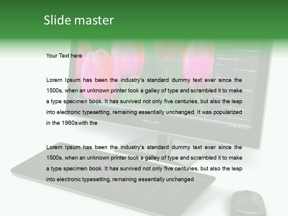 Office Application Plasma PowerPoint Template