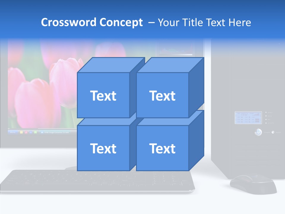Lcd Widescreen Business PowerPoint Template