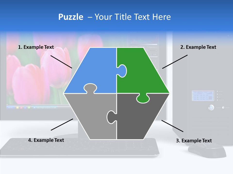 Lcd Widescreen Business PowerPoint Template
