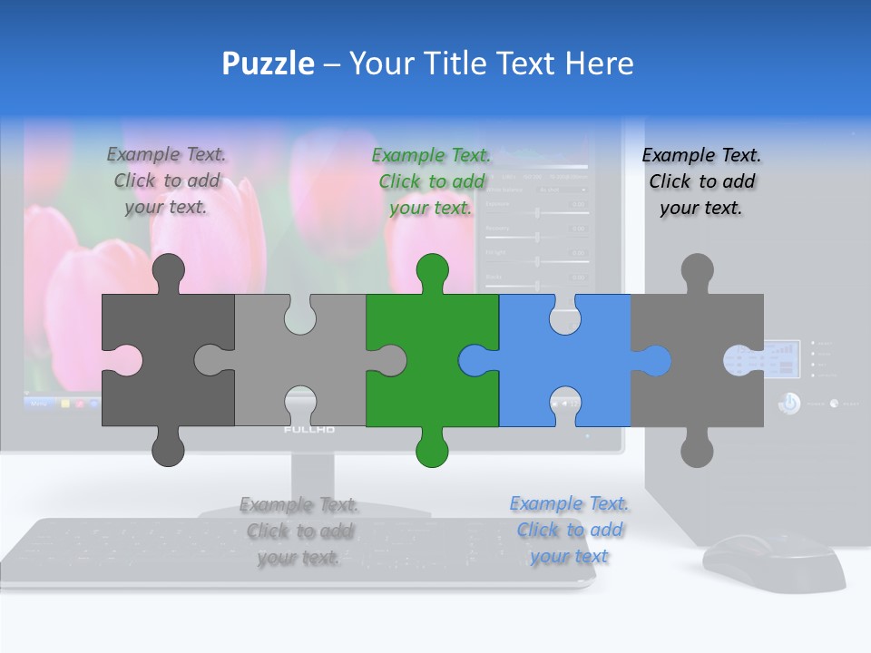 Lcd Widescreen Business PowerPoint Template