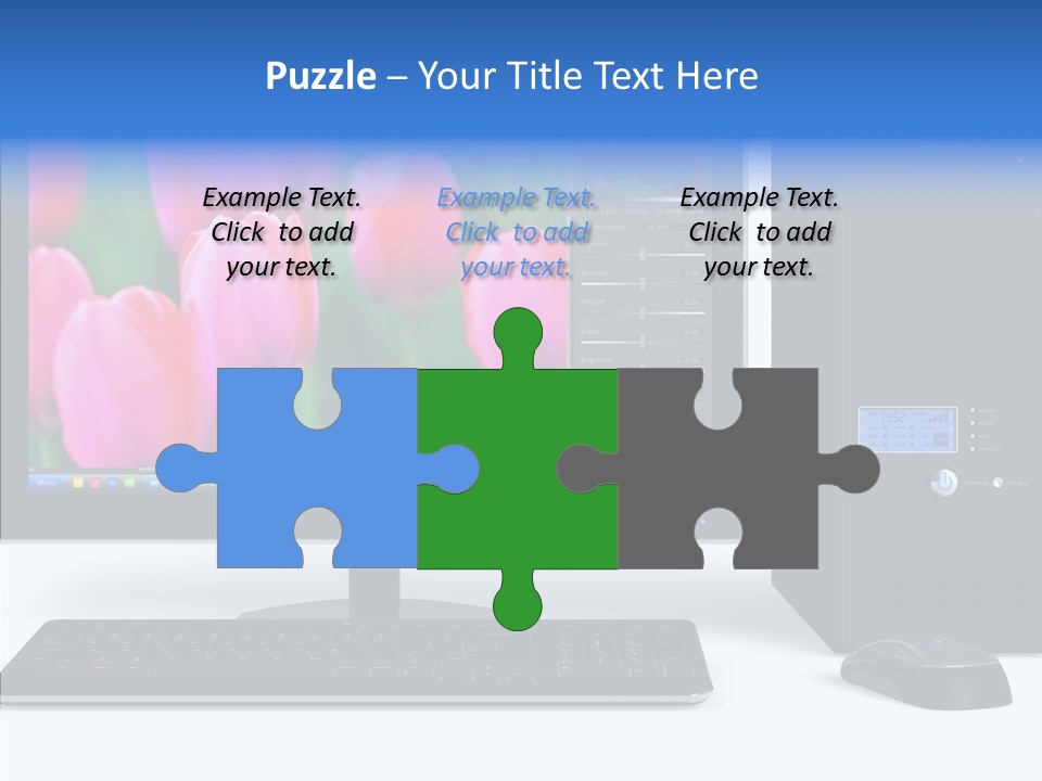 Lcd Widescreen Business PowerPoint Template